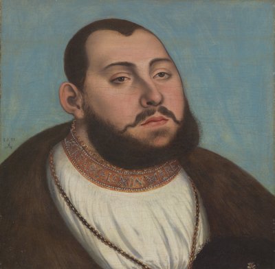 Portræt af John Frederic the Magnanimous, kurfyrste og hertug af Sachsen af Lucas Cranach the Elder