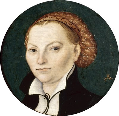 Portræt af Katharina von Bora af Lucas Cranach the Elder