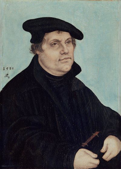 Portræt af Martin Luther af Lucas Cranach the Elder