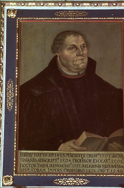 Portræt af Martin Luther af Lucas Cranach the Elder