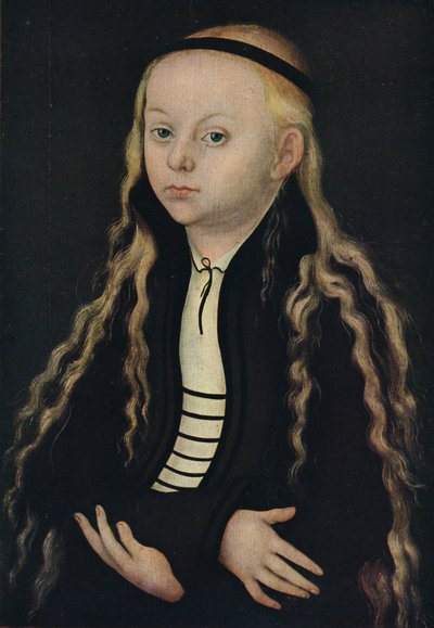 Portræt af en ung pige, 1500-tallet, 1939 af Lucas Cranach the Elder