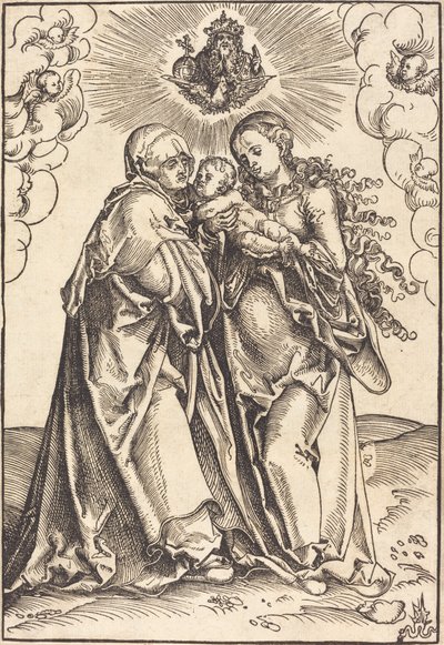 Sankt Anne og jomfruen med barnet af Lucas Cranach the Elder