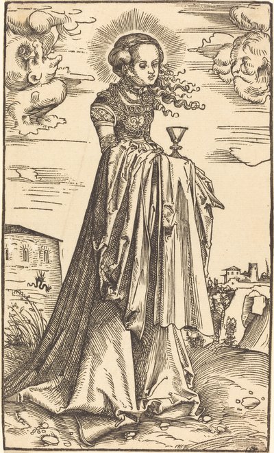 Sankt Barbara af Lucas Cranach the Elder