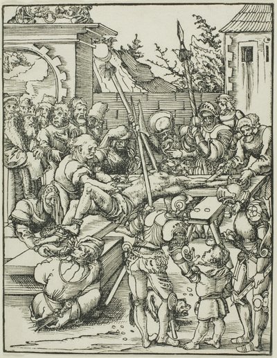 Sankt Bartholomæus, fra Apostlenes martyrium af Lucas Cranach the Elder