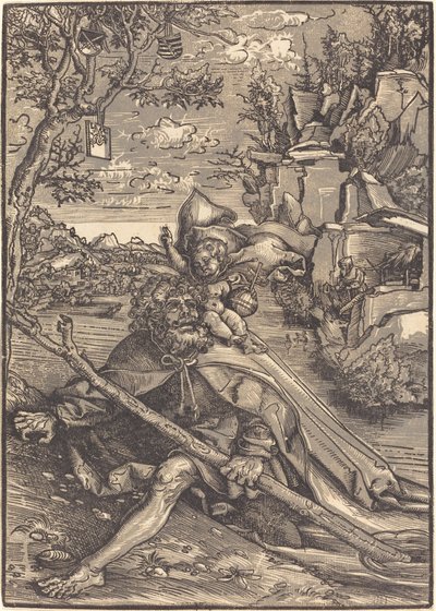 Sankt Christopher af Lucas Cranach the Elder