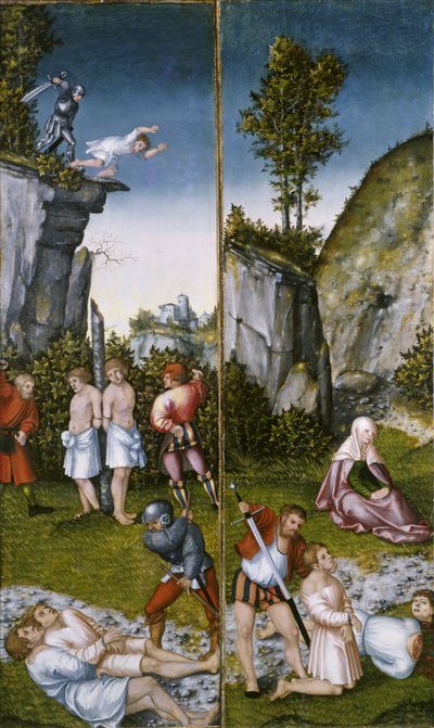 Sankt Felicitas ved sine syv sønners martyrdød af Lucas Cranach the Elder