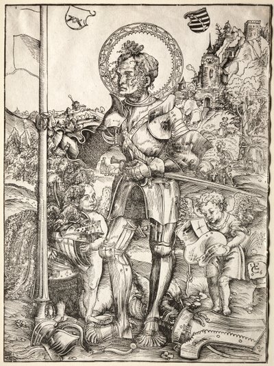 Saint George Standing, 1506. af Lucas Cranach the Elder