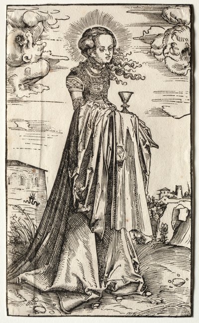 St. Barbara. af Lucas Cranach the Elder