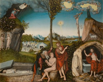 Menneskets fald og forløsning af Lucas Cranach the Elder