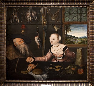 Det dårligt matchede par af Lucas Cranach the Elder