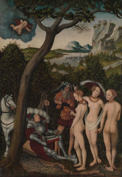 Paris-dommen, ca. 1528. af Lucas Cranach the Elder