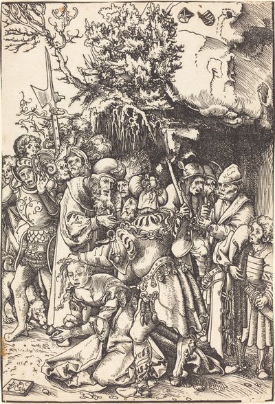 Sankt Barbaras martyrium af Lucas Cranach the Elder