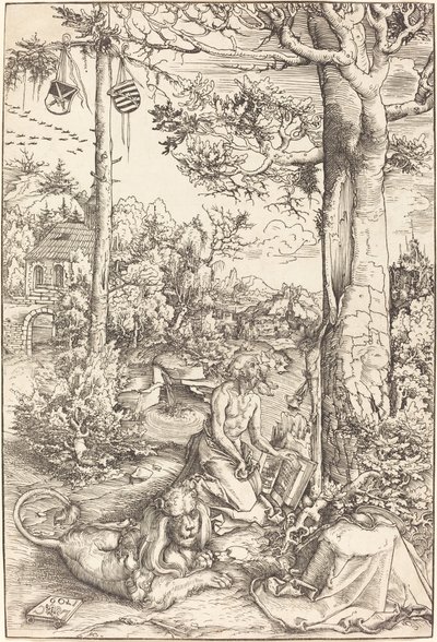 Sankt Hieronymus anger af Lucas Cranach the Elder