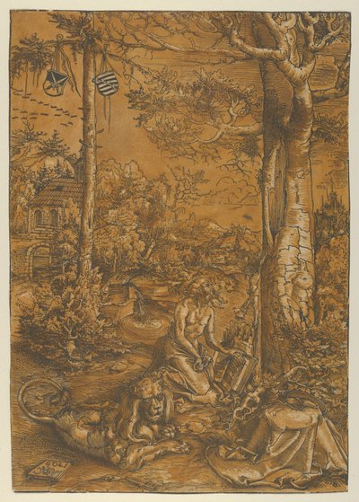 Sankt Jeromes anger, 1509. af Lucas Cranach the Elder
