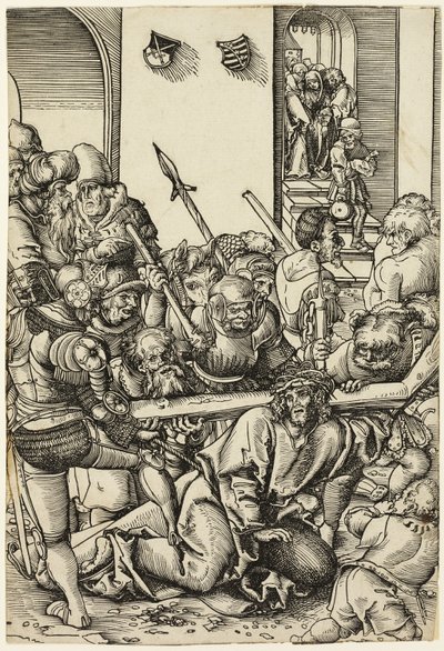 Vejen til Golgata, fra passionshistorien af Lucas Cranach the Elder