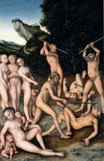Sølvalderen eller virkningerne af jalousi, 1535 af Lucas Cranach the Elder