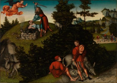Offer af Abraham af Lucas Cranach the Elder