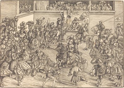 Den anden turnering med Samsons og Løvens Tapetet af Lucas Cranach the Elder