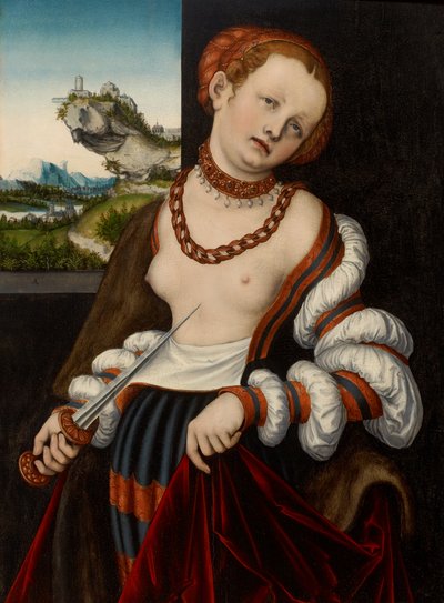 Lucretias selvmord af Lucas Cranach the Elder