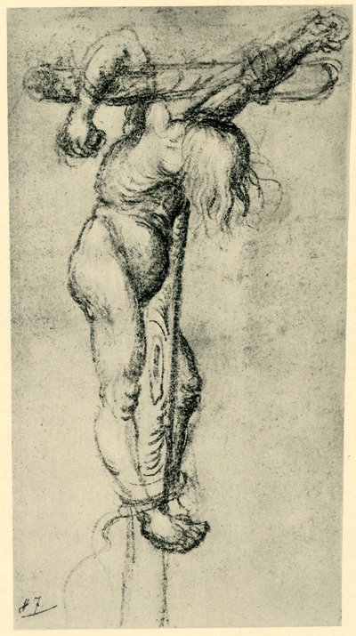 Tyv på korset, 1500-1504, 1943. af Lucas Cranach the Elder