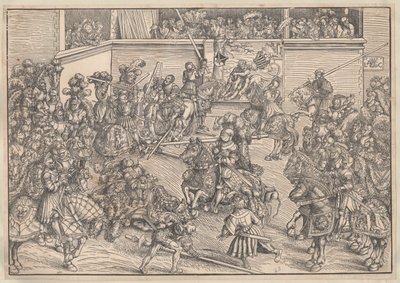 Turnering, 1509 af Lucas Cranach the Elder