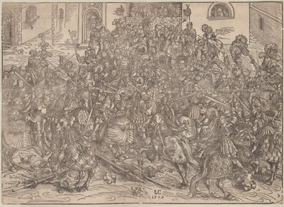 Turnering, 1509 af Lucas Cranach the Elder