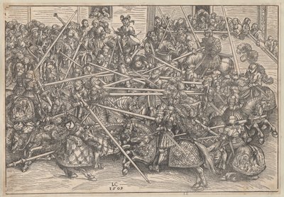 Turnering, 1509 af Lucas Cranach the Elder