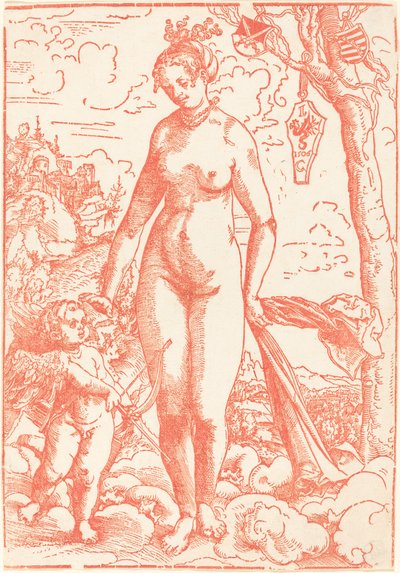 Venus og Amor af Lucas Cranach the Elder