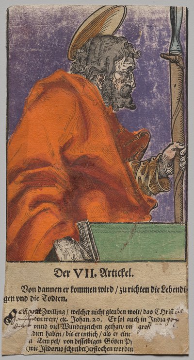 Thomas fra Kristus, apostlene og den hellige Paulus af Lucas Cranach the Elder, After