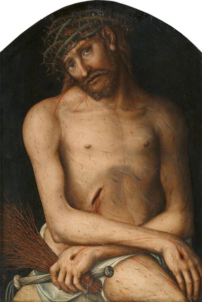 Tysk: Christus als Schmerzensmann Kristus som smertens mand af Lucas Cranach the Elder and workshop