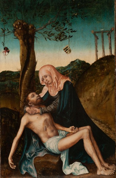 Slovakisk: Pieta Pieta under korset af Lucas Cranach the Elder and workshop