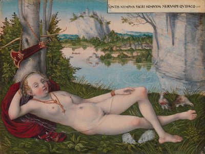 Forårets nymfe, ca. 1545-50. af Lucas Cranach the Younger