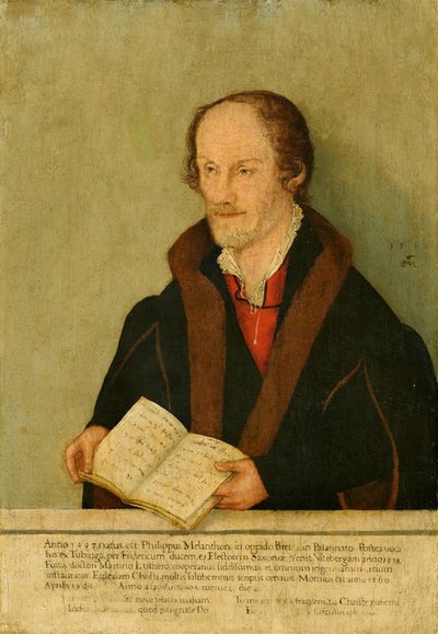 Portræt af Philipp Melanchthon af Lucas Cranach the Younger