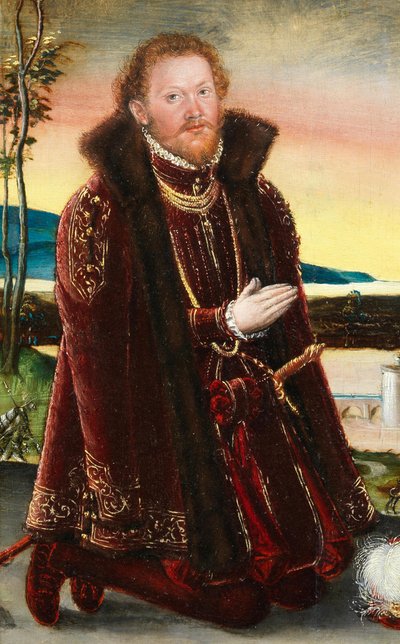Portræt af prins Joachim Ernst von Anhalt af Lucas Cranach the Younger