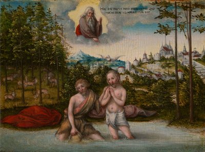 Kristi dåb af Lucas Cranach the Younger