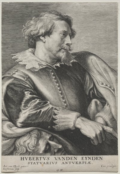 Portræt af Hubert van den Eyden af Lucas Emil Vorsterman