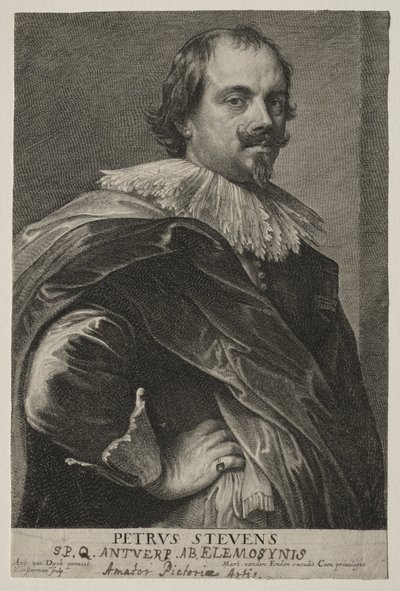 Portræt af Peter Stevens. af Lucas Emil Vorsterman