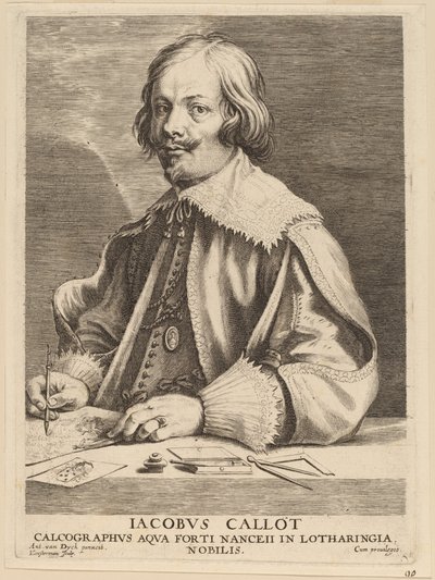 Jacques Callot af Lucas Emil Vorsterman after Sir Anthony van Dyck
