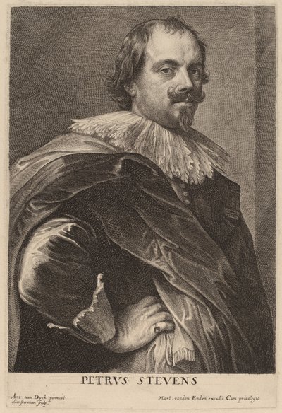 Petrus Stevens af Lucas Emil Vorsterman after Sir Anthony van Dyck