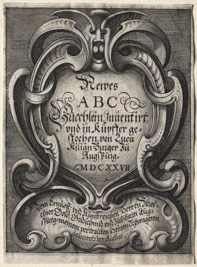 Ny ABC-hæfte, 1627. af Lucas Kilian