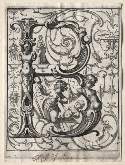 Nyt ABC-hæfte: B, 1627. af Lucas Kilian