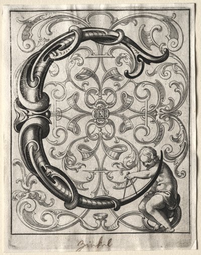 Ny ABC-hæfte: C, 1627. af Lucas Kilian