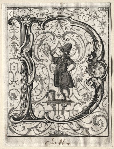 Nyt ABC-hæfte: D, 1627. af Lucas Kilian