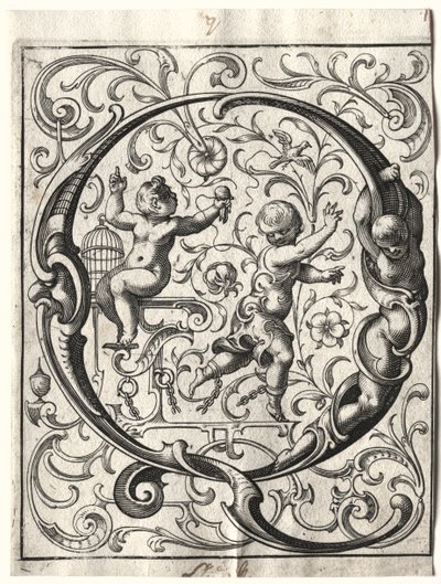 Ny ABC-hæfte: Q, 1627. af Lucas Kilian