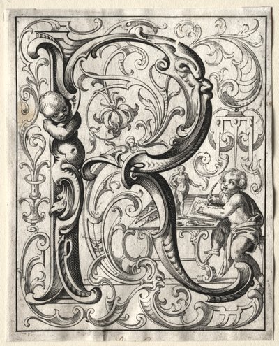 Ny ABC-hæfte: R, 1627. af Lucas Kilian