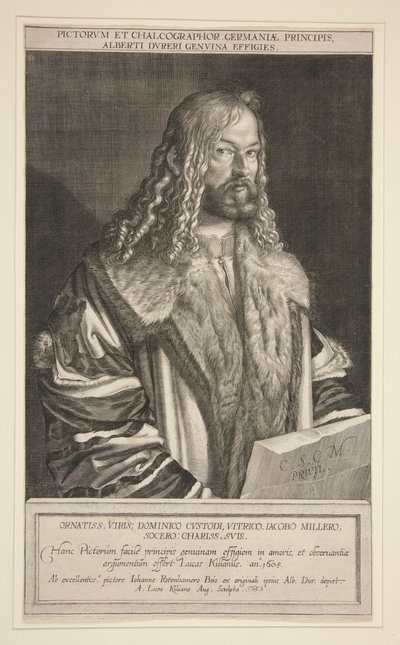 Portræt af Albrecht Durer af Lucas Kilian