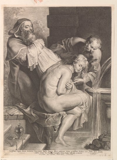 Susanna og de ældste af Lucas Vorsterman (I)