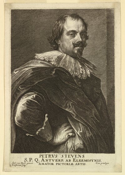 Portræt af Peter Stevens, fra Icons of Princes of Men af Lucas Vorsterman