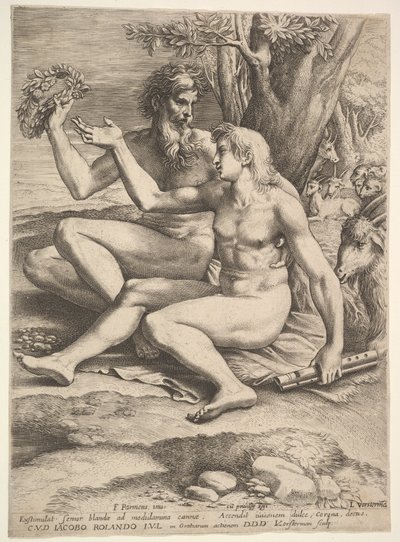 To nøgne hyrder, 1600-tallet. af Lucas Vorsterman