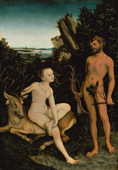 Apollo og Diana af Lucas the Elder Cranach